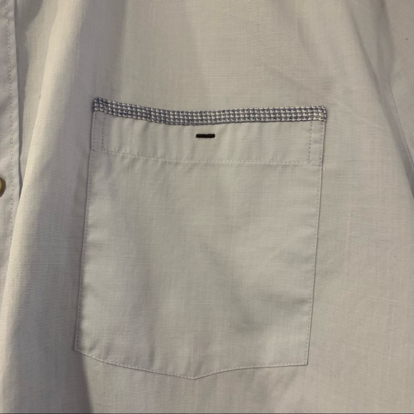 RW&Co Light Blue Cotton Short Sleeve Dress Shirt Size 2XL - Picture 4 of 8